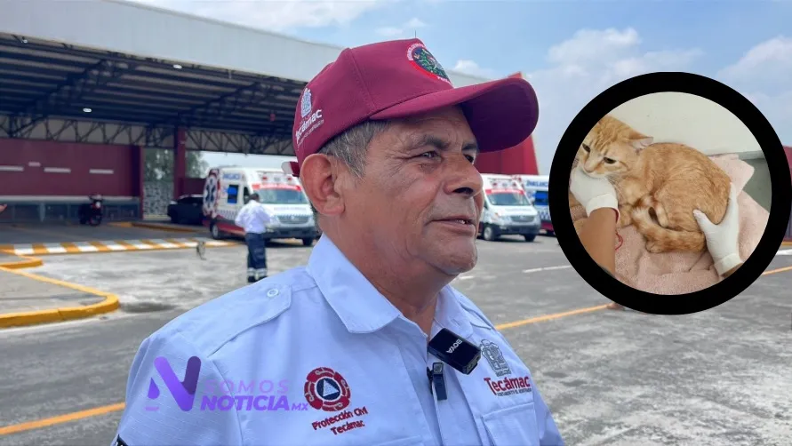  Bombero pierde un brazo por salvar a Mandarino en Tecámac