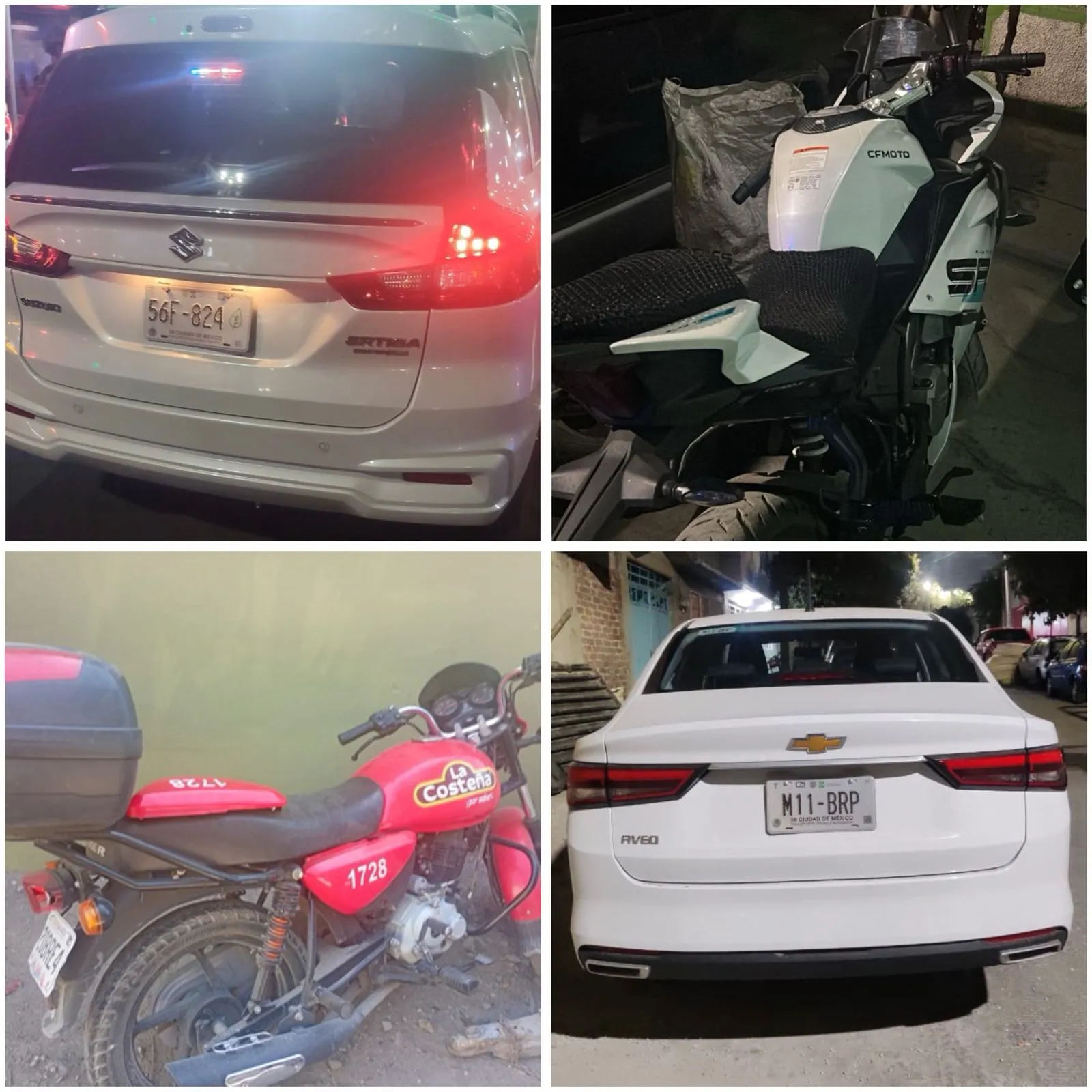 Persecución y operativos permiten recuperar cuatro vehículos robados en Ecatepec