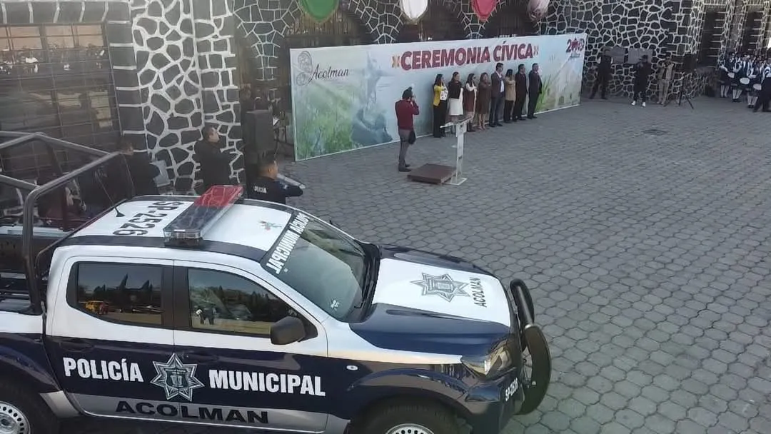 Acolman celebra aniversario del Estado de México con refuerzo a seguridad