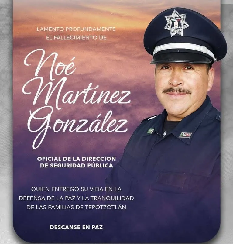 Ataque armado en Tepotzotlán cobra la vida de un policía municipal