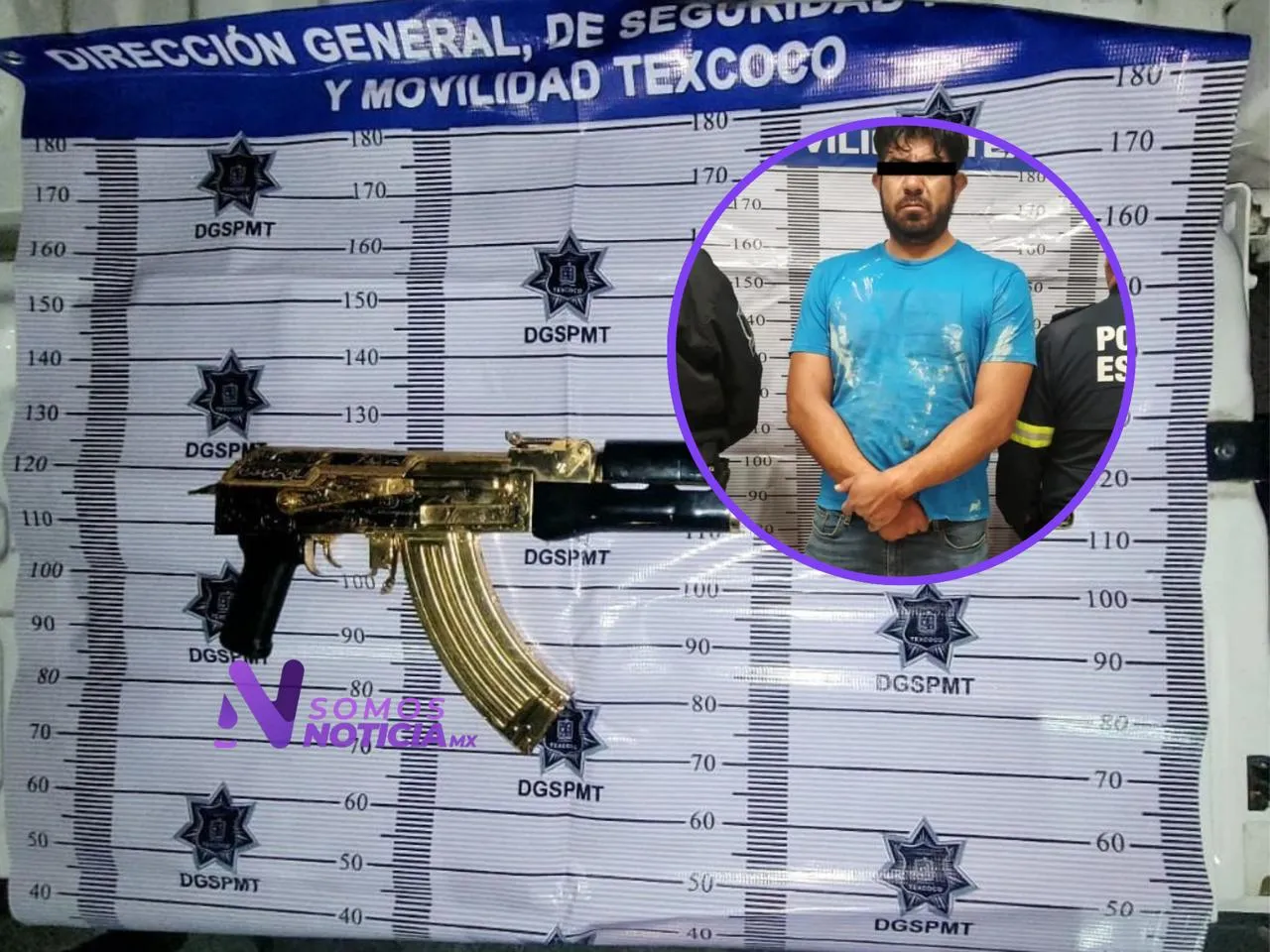 Cae sujeto con arma larga tras ataque contra su pareja en Texcoco
