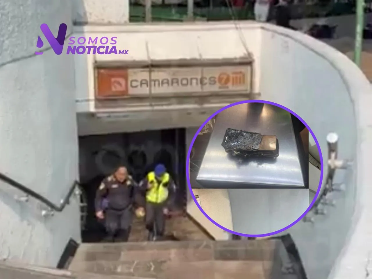Estalla teléfono y provoca muerte de un hombre en el Metro Camarones