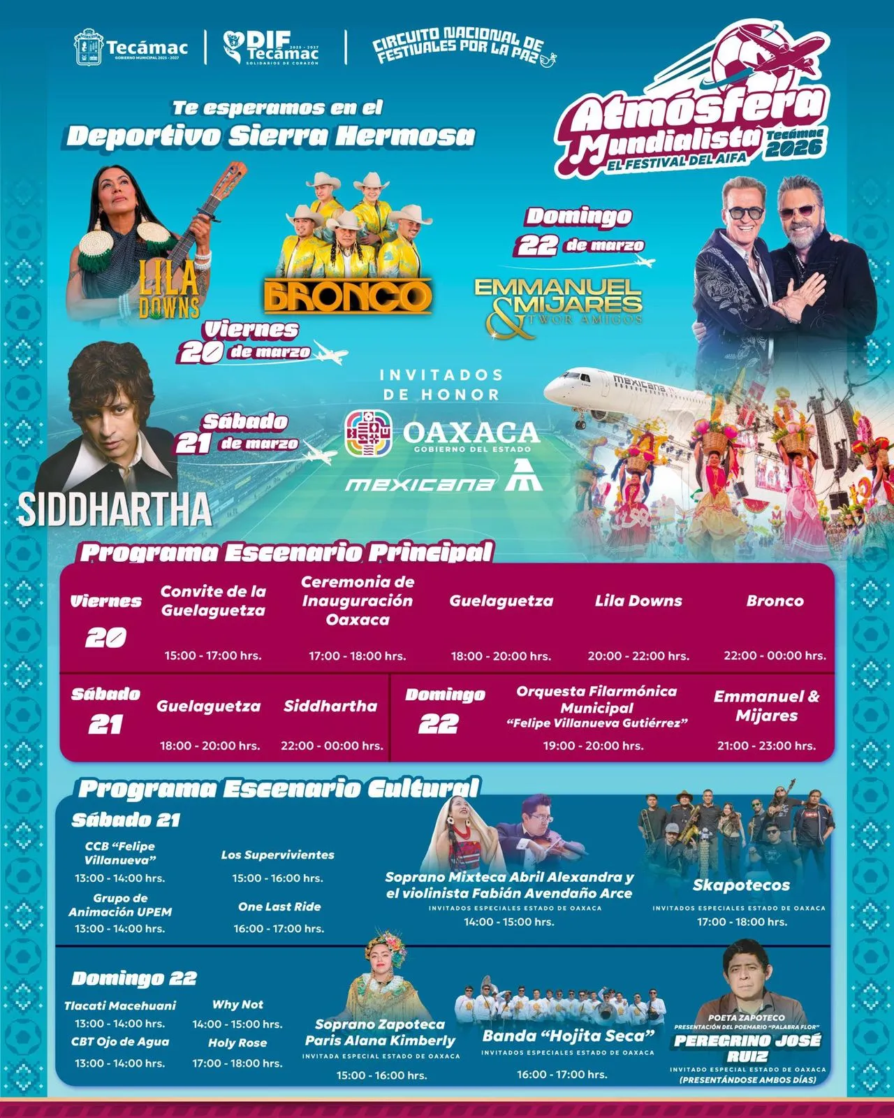 Festival Atmósfera Mundialista convierte a Tecámac en epicentro cultural