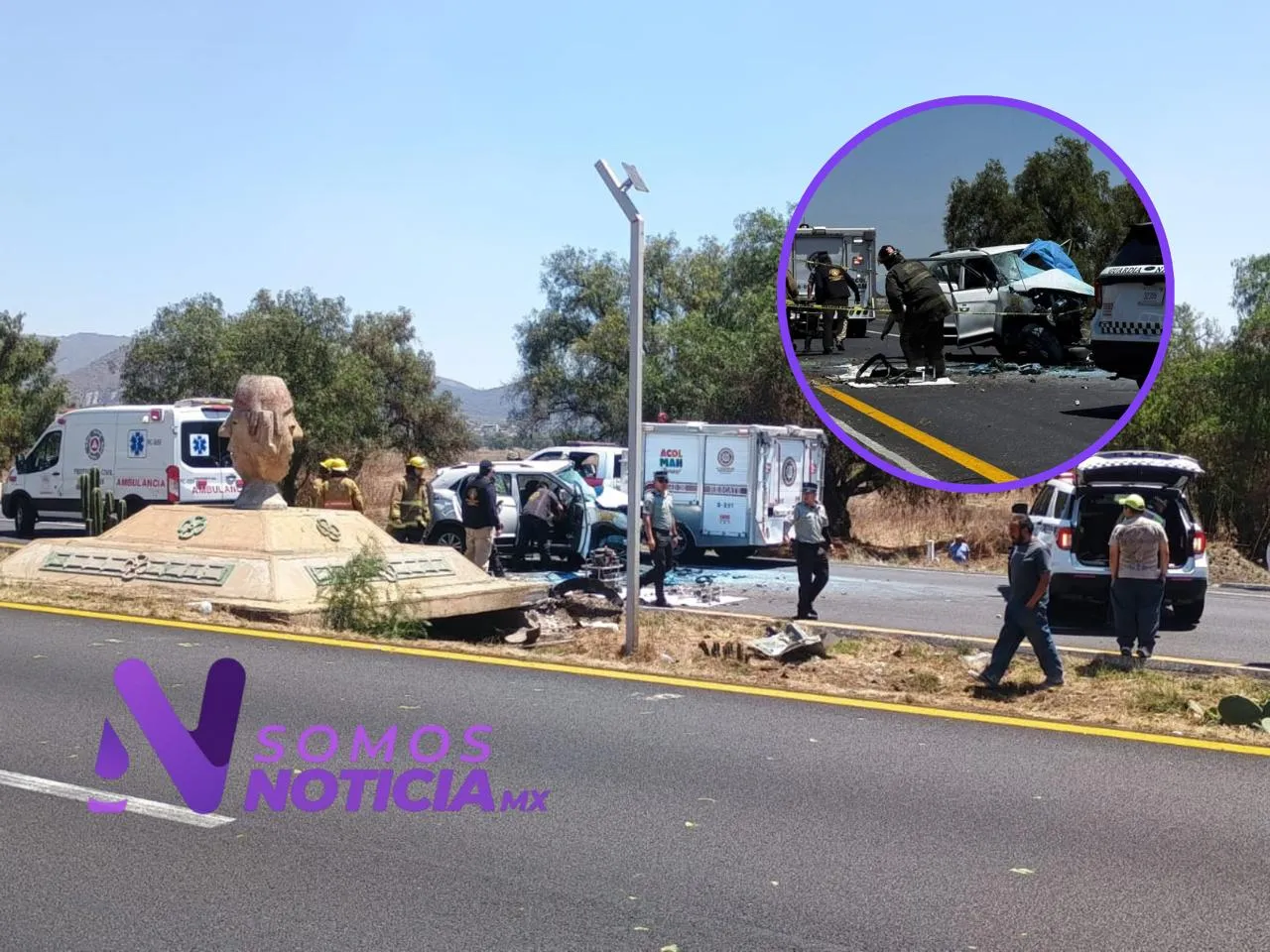 Accidente en la México–Pirámides provoca caos vial y dos decesos