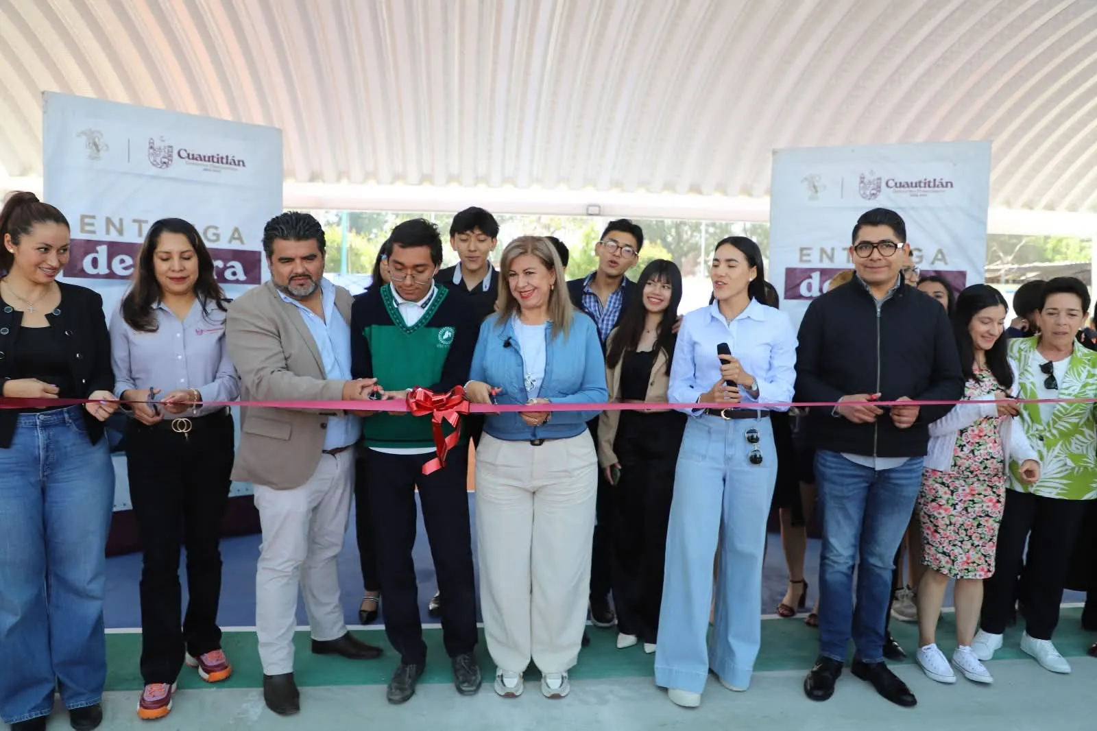 Nuevo arco techo transforma actividades en CECYTEM de Cuautitlán