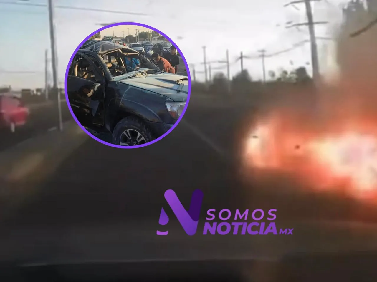 Explosión destruye vehículo y deja dos víctimas en Tecámac