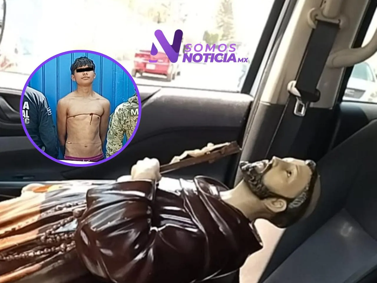 Recuperan imagen de San Francisco tras intento de robo en Ecatepec