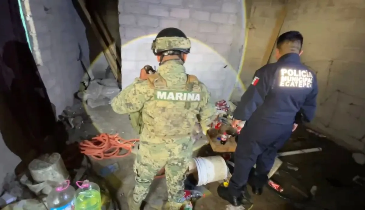 Hallan toma clandestina y red de huachicol oculta en predio de Ecatepec