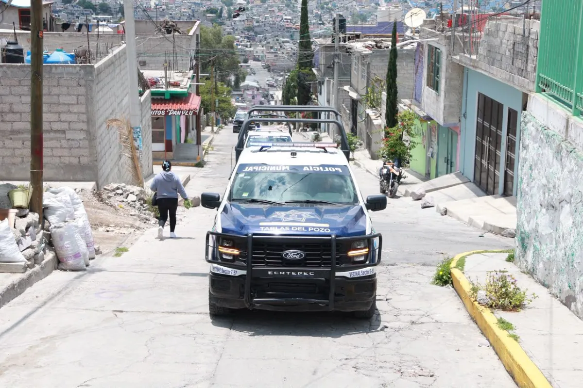 Despliegan operativo de seguridad en colonias altas de Ecatepec