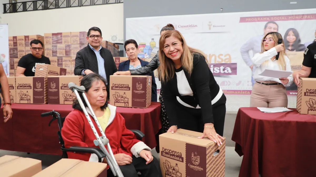 Más de 700 familias reciben despensas en programa de apoyo alimentario en Cuautitlán