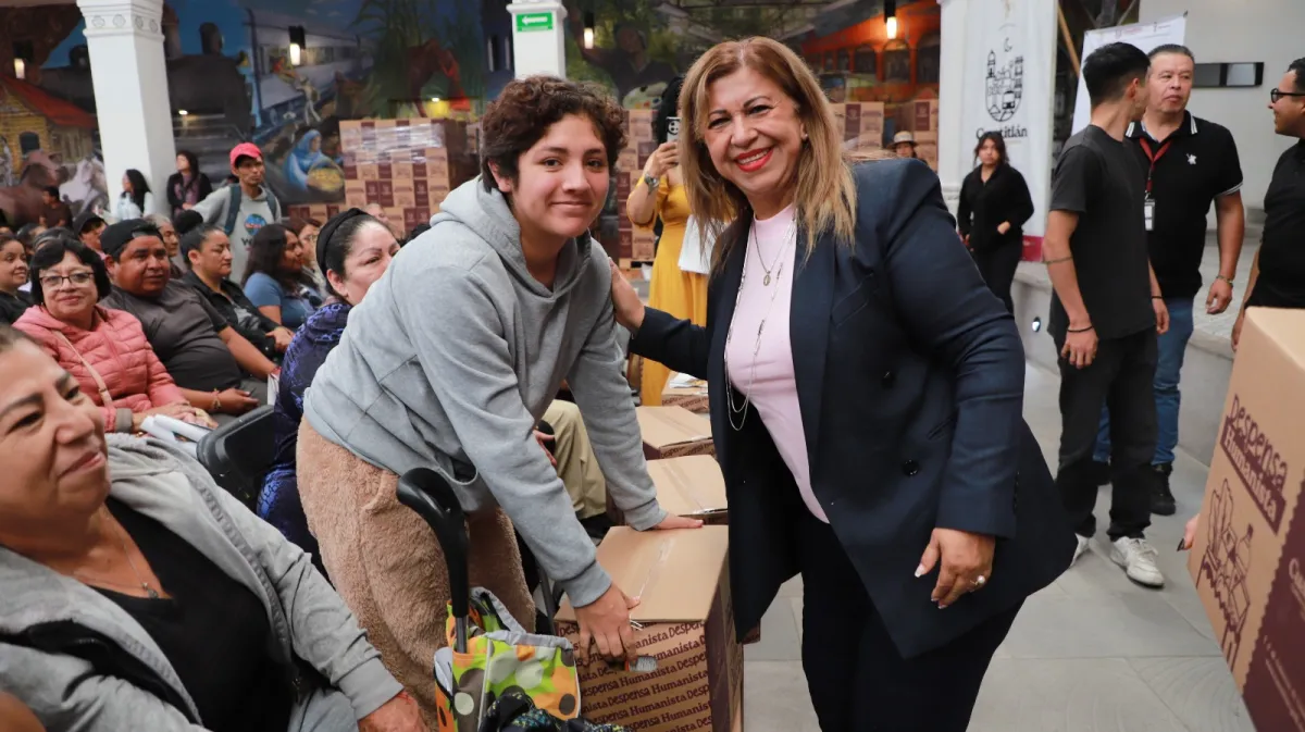Cuautitlán distribuye apoyos alimentarios a 600 familias del municipio