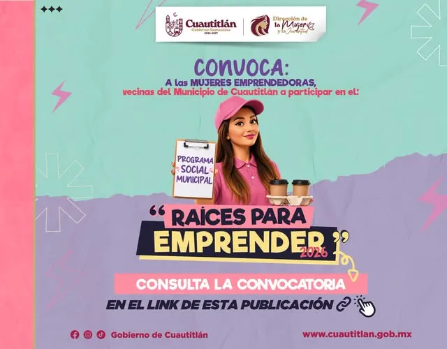 Cuautitlán lanza apoyo de hasta 25 mil pesos para mujeres emprendedoras