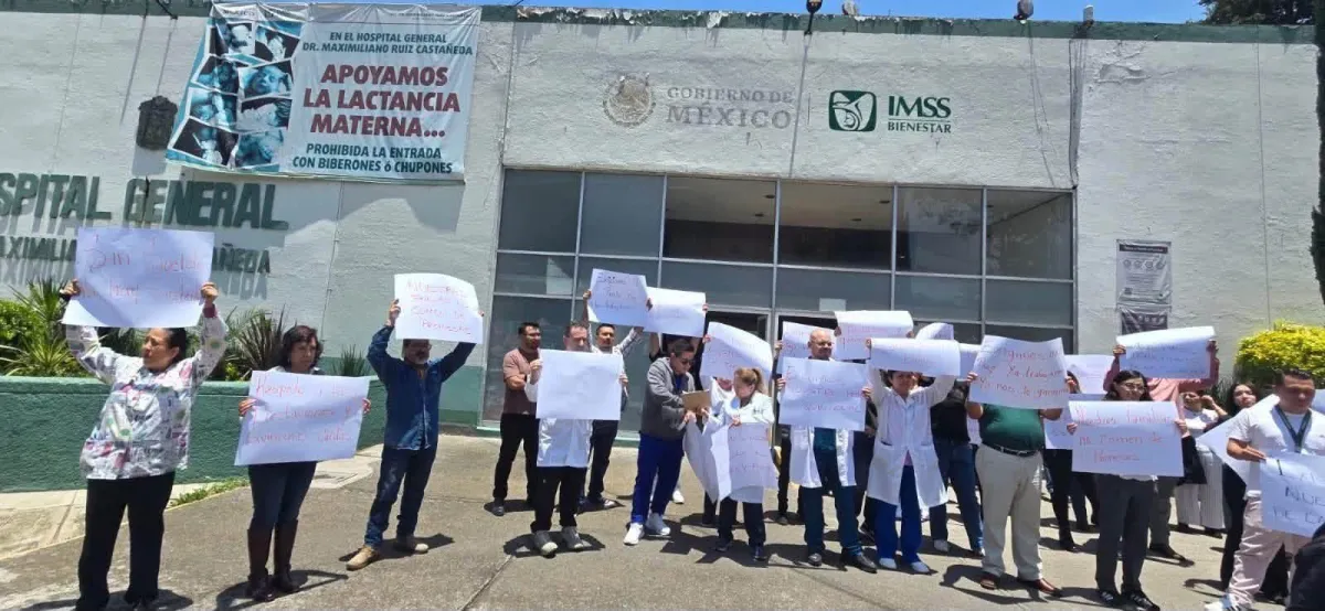 IMSS-Bienestar enfrenta protestas por retraso salarial en el Estado de México