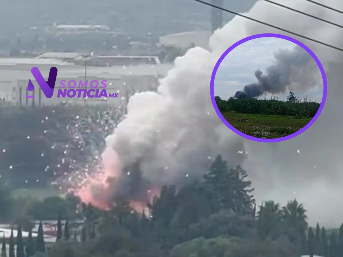 Explosión sacude zona pirotécnica de La Saucera, Tultepec