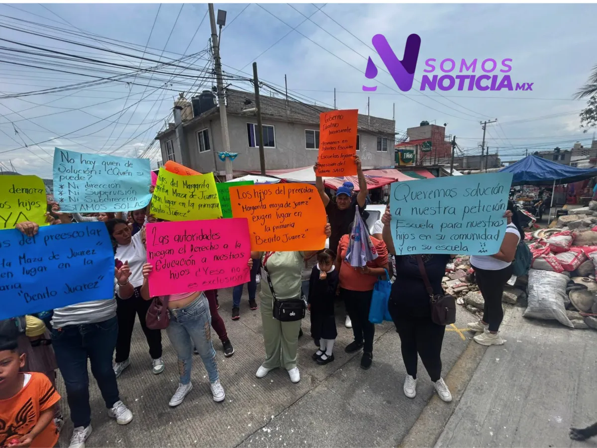 Niños sin cupo: familias exigen ampliar matrícula en primaria de Ecatepec