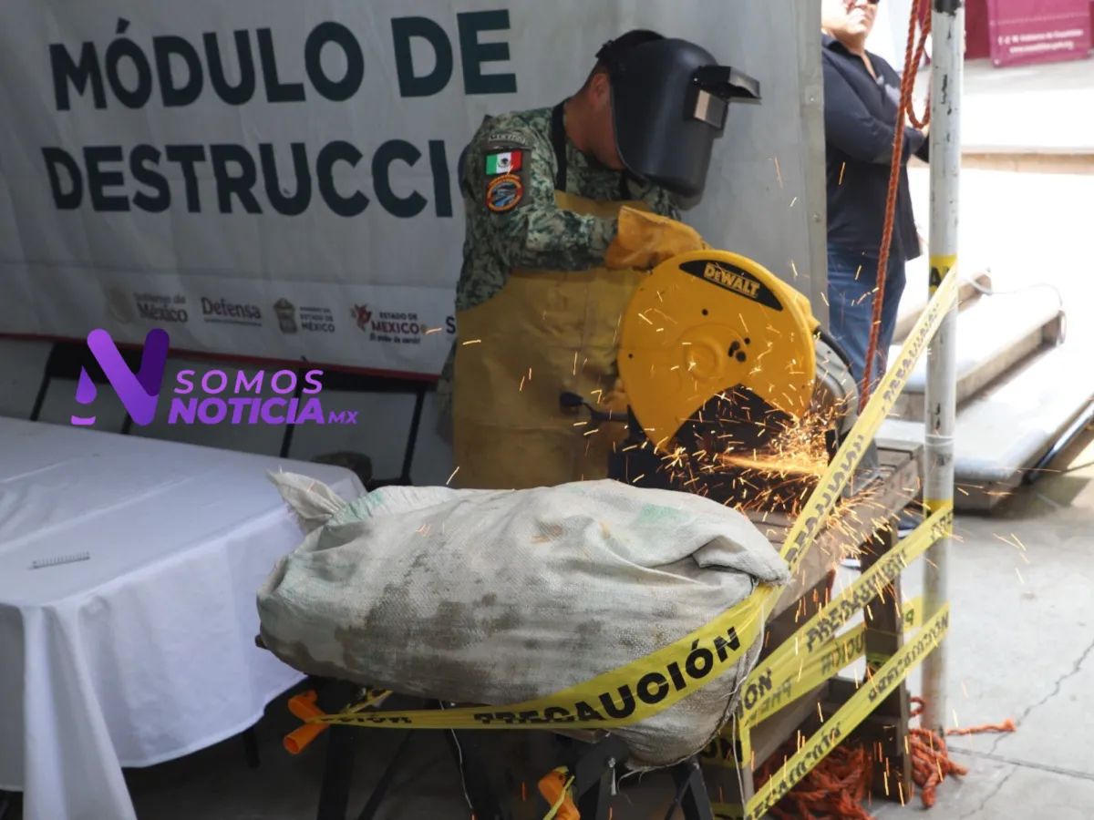Cuautitlán pone en marcha programa para destruir armas entregadas por familias