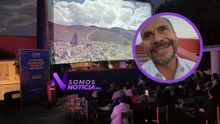 Noé Hernández defiende al cine mexicano en Teotihuacán