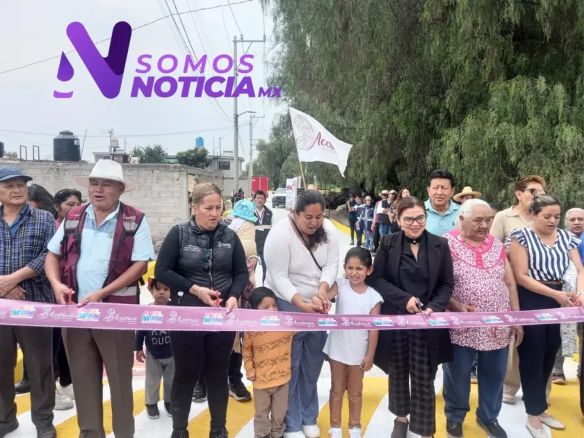 Acolman entrega nuevas vialidades con inversión superior a 5 millones de pesos