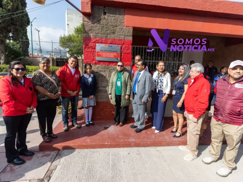 Coacalco entrega nuevo arcotecho en primaria afectada por el clima