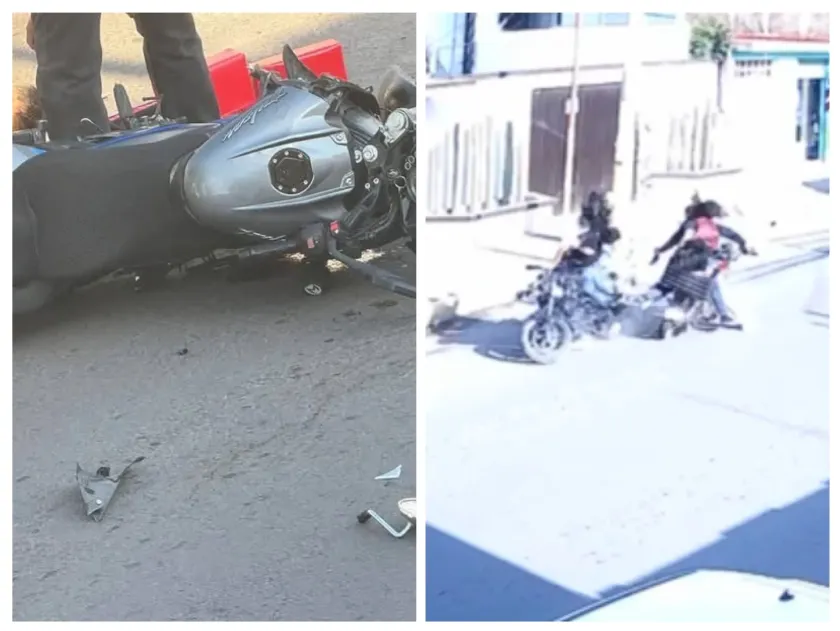 Brutal choque entre motociclistas deja 4 heridos en Otumba