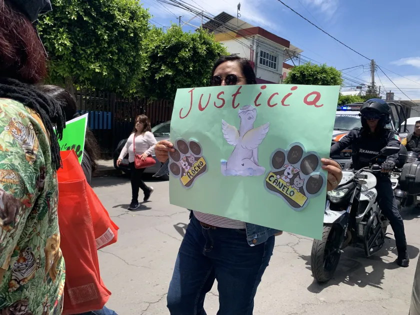 Protestan en Texcoco por asesinato de Canelo y Rocko