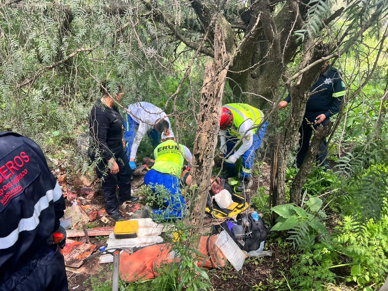 Hallan con vida a adulto mayor durante búsqueda masiva en Sierra de Guadalupe